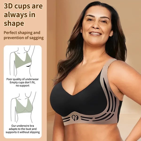 🔥🔥 Ανύψωση Anti-Sagging Wire-Free Push-up Bra