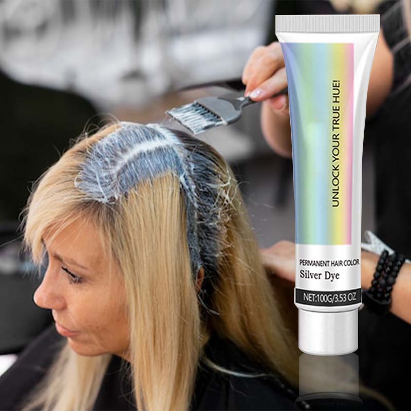 Βαφή μαλλιών 2 σε 1 Natural Essence Extract Silver Hair Dye